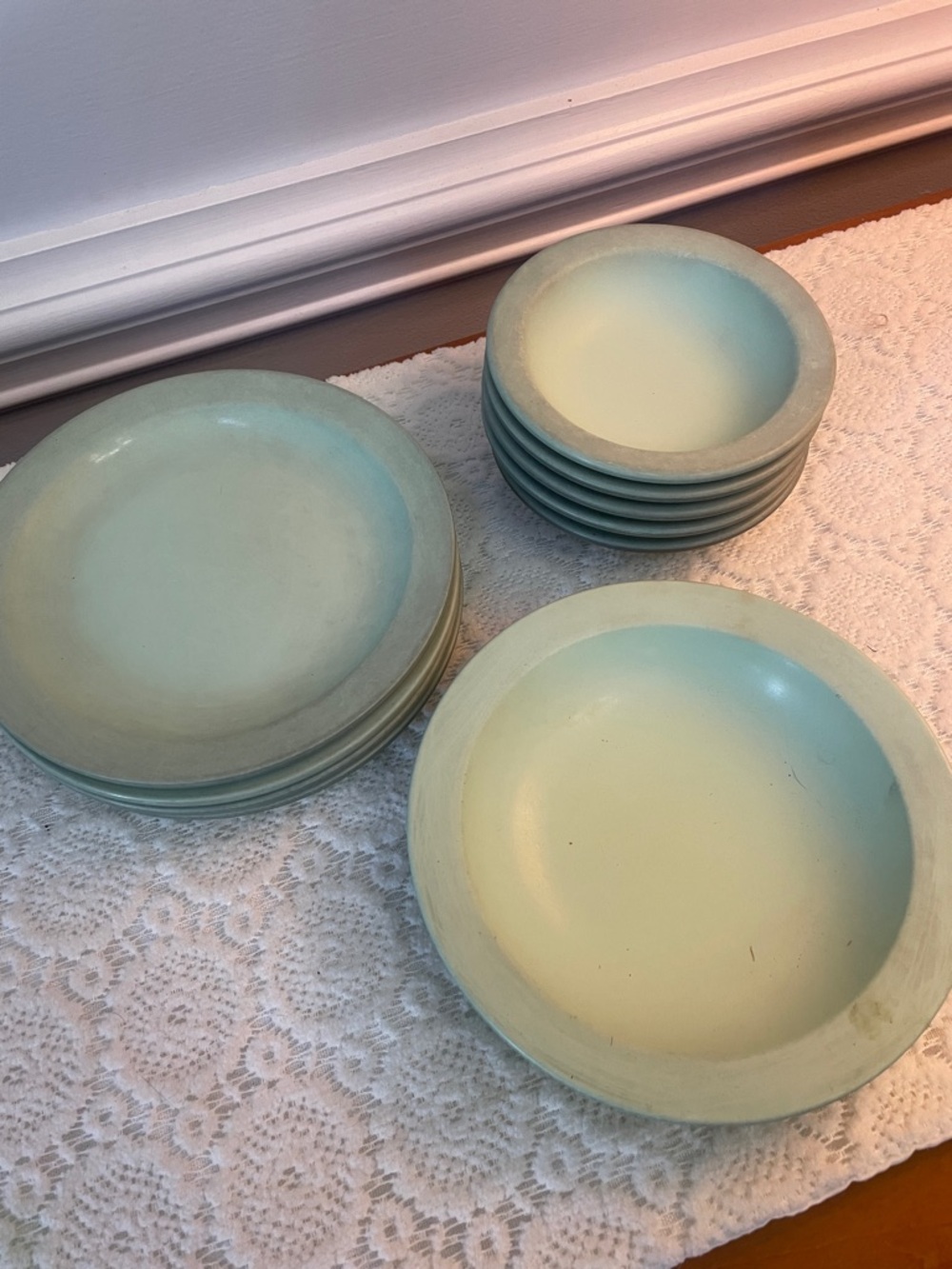 Seafoam Green mid century  Dinnerware Set -